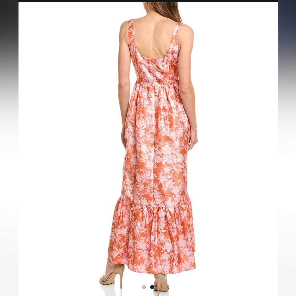 Hutch Floral Orange Midi Dress - Picture 2 of 3